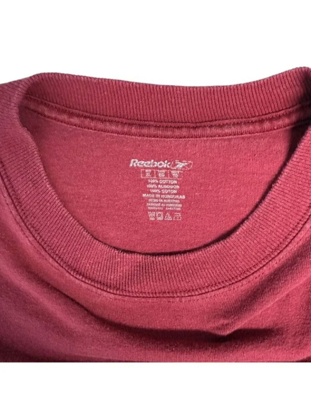 Vintage Washington Redskins T-Shirt XL 75th Anniversary Reebok NFL Football Red - Picture 6 of 6